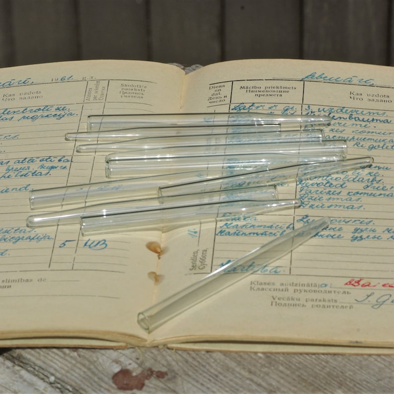 Laboratory glass tubes 10pcs chemistry pipettes rods tubing Etsy