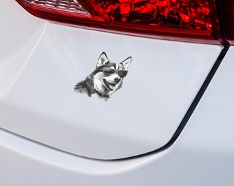 Husky Sticker Dog Sticker Pet Laptop decor Water Bottle Car Decal Decorative Dog Lover Gift Malamute Sticker Teenager Young Adult gift idea