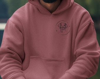 Deutscher Kurzhaariger Zeiger Hoodie gestickt Pullover Sweatshirt für Hundeliebhaber GSP Tierbesitzer Geschenkidee für Herbstmode Geschenk für Hundebesitzer