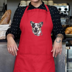 Australian Cattle Dog kitchen apron blue heeler cooking accessory dog owner kitchen gear pet lover gift idea for chefs and bakers