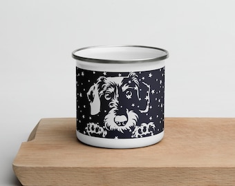 Wire haired dachshund Enamel Mug