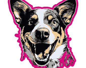 Australian Cattle Dog Bubble-free stickers
