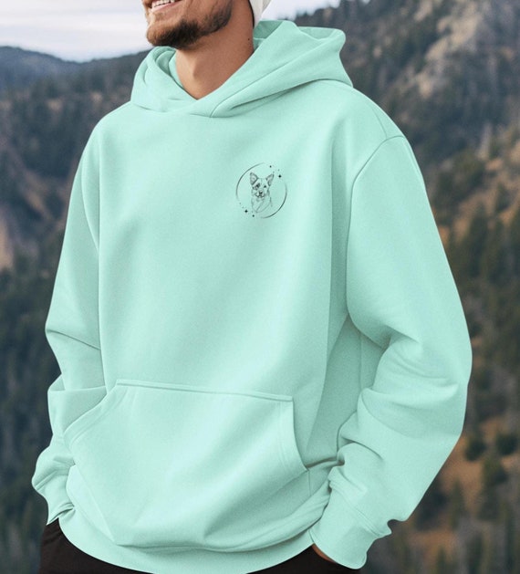 Australian Cattle Dog Hoodie Blue Heeler Clothing Dog Mom Gift Minimalist Dog Art Sweatshirt Pet Owner Gift Dog Lover Present Heeler Gift