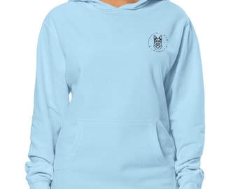 German Shepherd Unisex embroidered midweight hoodie