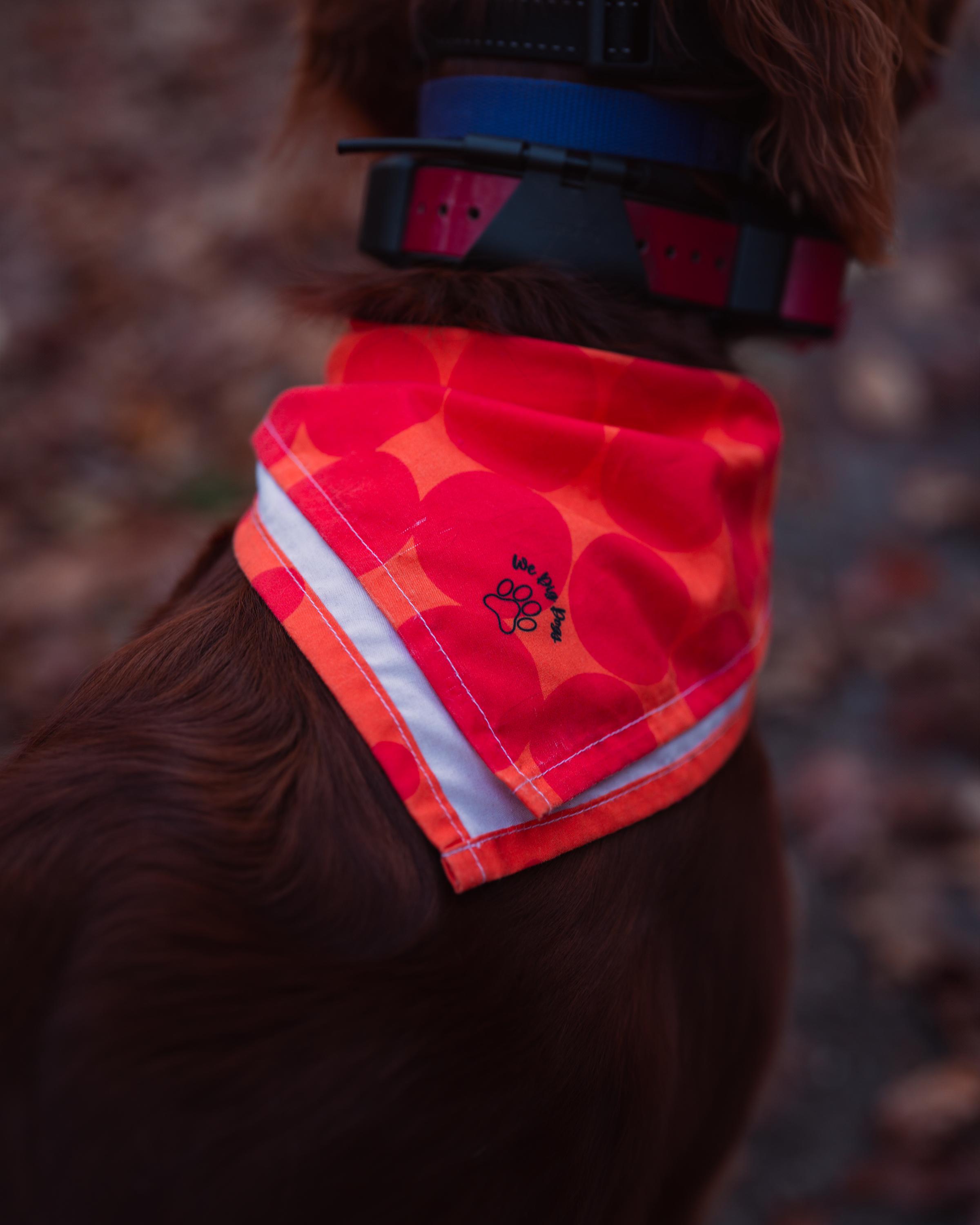 Red Polka Dot Dog Bandana Pet Photography Prop Dog Mom Gift Dog Neck Wear Pet Supplies Hunting safety Bandana Dog Lover Gift Dog Fashion