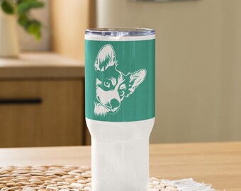 Corgis Hund Becher Stanley Art Reisebecher Hundeliebhaber Geschenk Thermobecher für Haustierbesitzer Edelstahl Hund Themen Trinkgeschirr