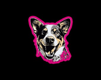 Australian cattle dog sticker large 5.5"x5.5"