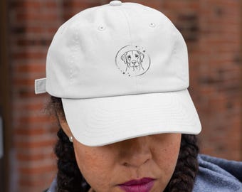 Embroidered Labrador dog hat for pet lovers casual outfit daily dog walking streetwear fashion for pet owners everyday wear hiking gift idea