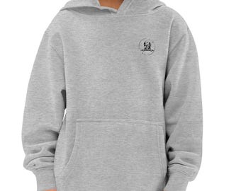 Kids golden retriever minimalist fleece hoodie