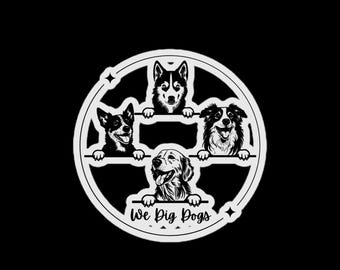 We Dig All the Dogs Sticker