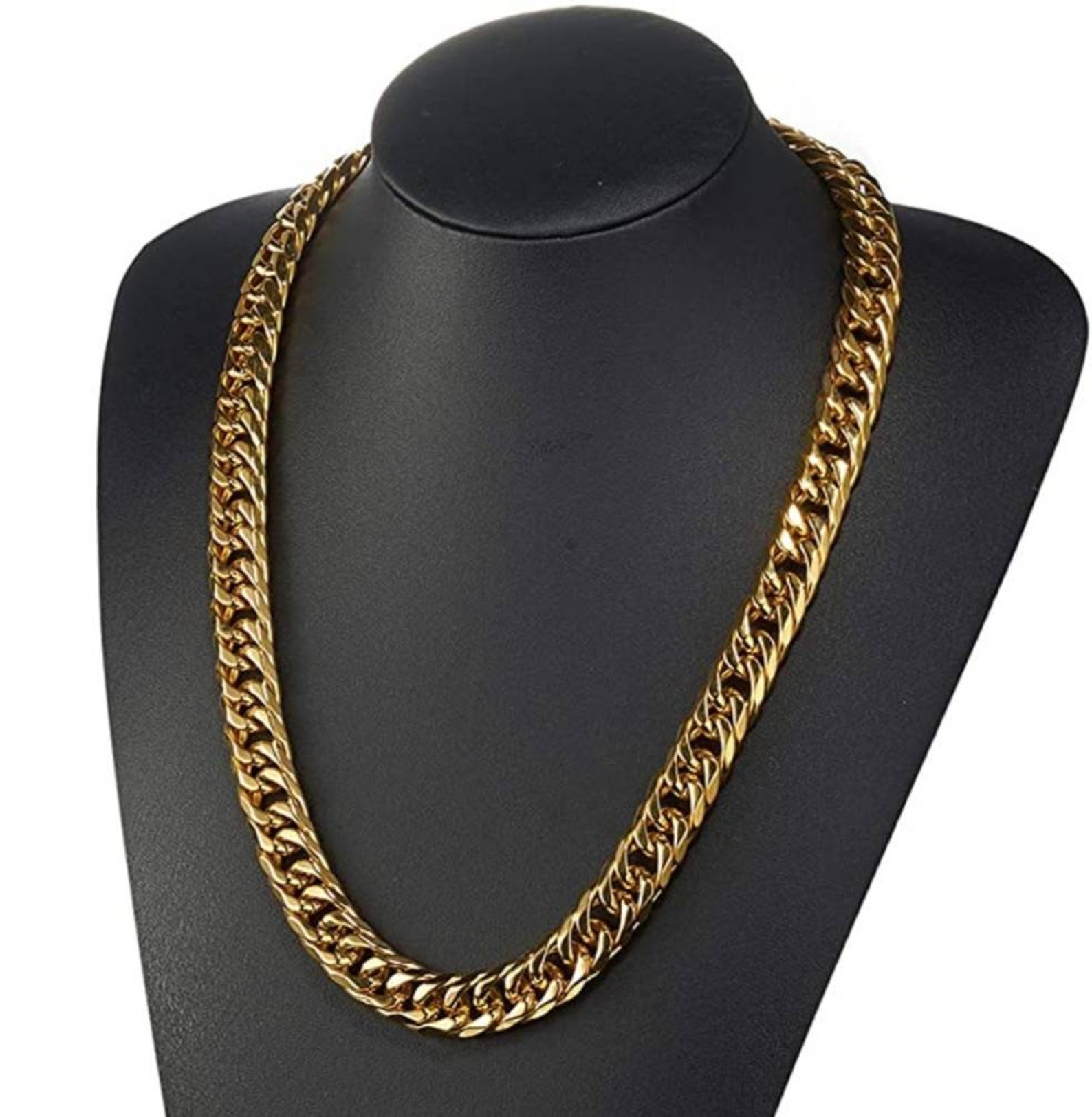 Cuban link necklace Gold | Etsy