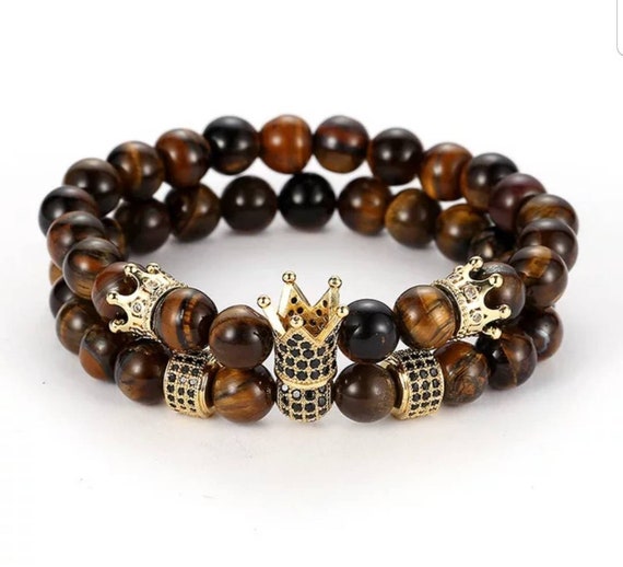 Royal Beads Crown Set - Brown - image 1