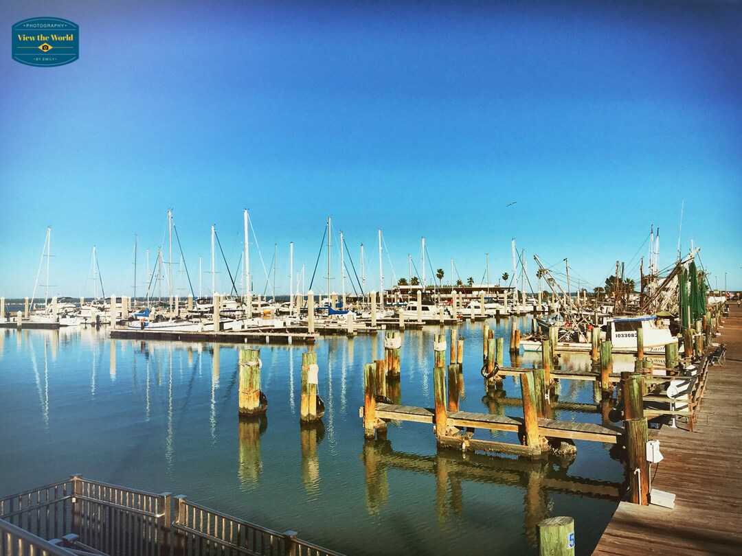 Corpus Christi - Marina Print - Fishing Boat - Shrimp Boat Art - Boat ...