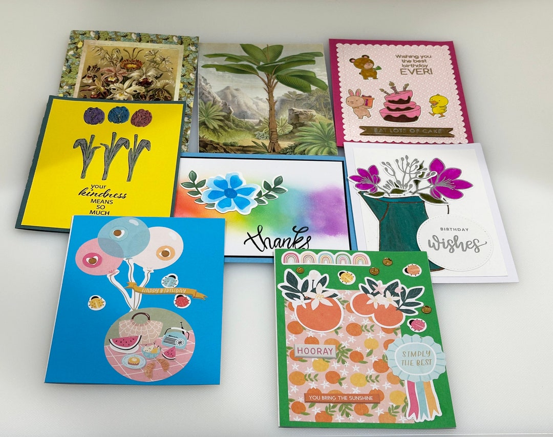 Handmade Notecard Boxed Set of 8, Variety Pack 2 - Etsy