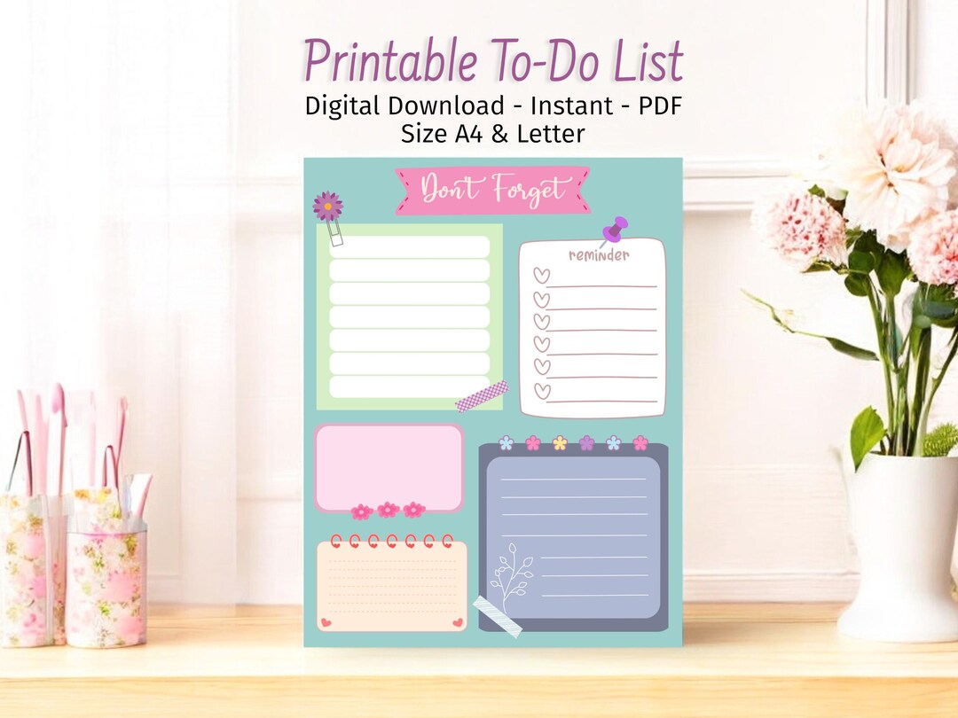 Open Task List Tod List.pdf To Do List Printable, Task Planner Template (PDF Download) - Etsy