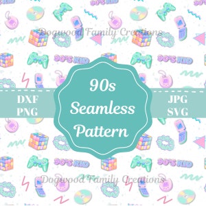 90s Digital Paper, 90s Seamless Pattern, 90s Digital Pattern, 90s Pattern SVG, 90s Scrapbook Paper, 90s Digital Backdrop, 90s Pattern,