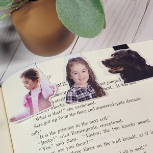 Personalized Photo Bookmark, Custom Bookmark Photo, Magnetic Bookmark, Custom Bookmark, Photo Bookmark, Pet Accessories, Book Gift