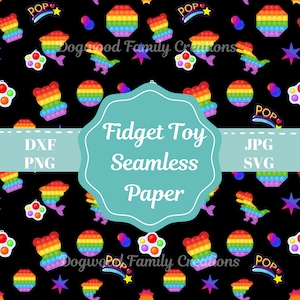 Bubble Pop Fidget Toy Seamless Pattern (Digital Download)