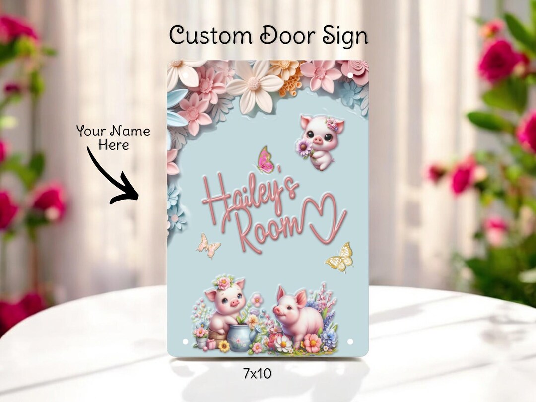 Personalized Name Sign, Custom Name Sign, Bedroom Door Sign, Custom