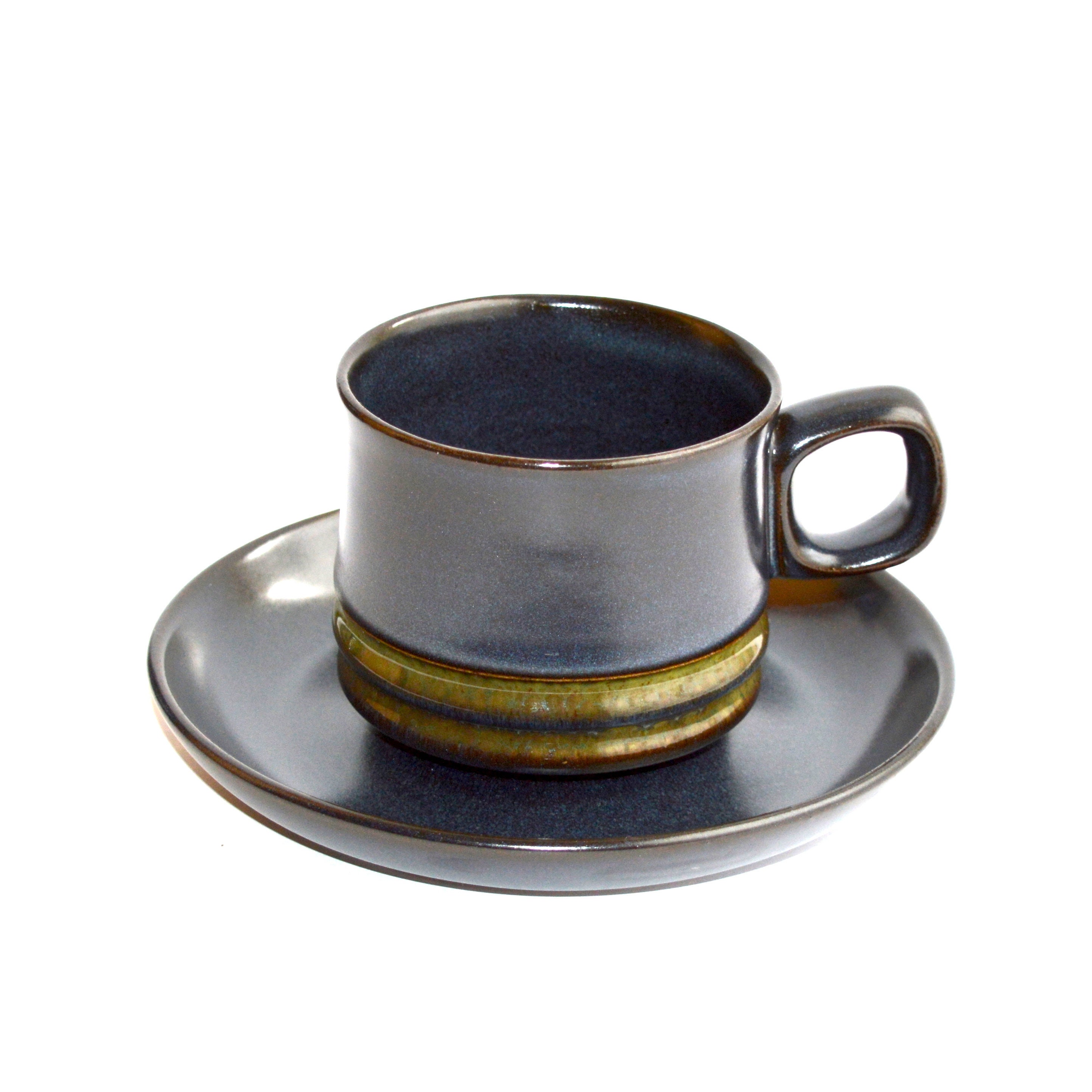 4 Denby 'BOKHARA' / 'KISMET' cups and saucers Etsy