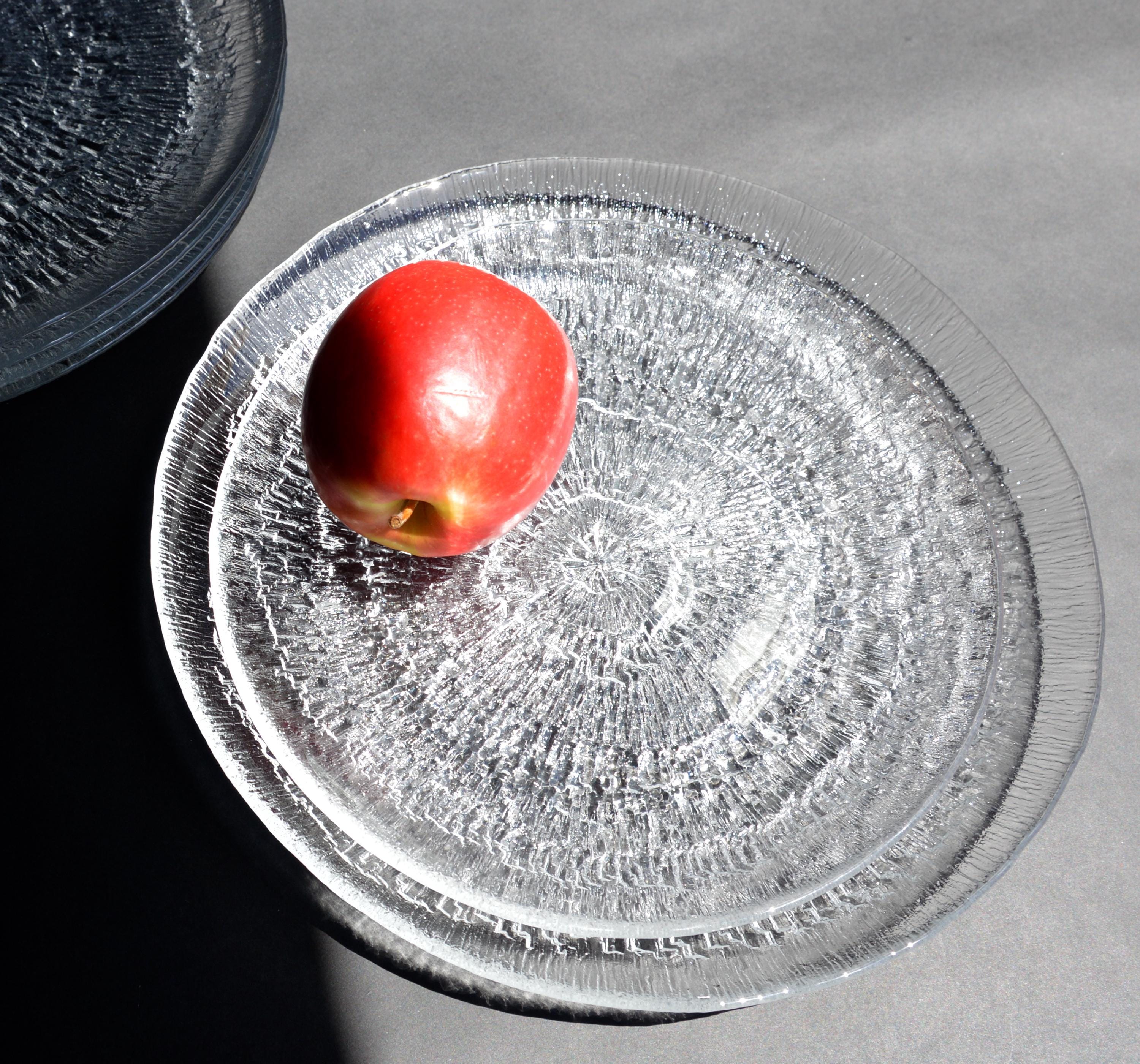 ヴィンテージ イッタラ ソラリス ガラス プレート、タピオ