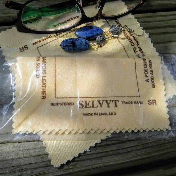 Selvyt Polishing Cloth for Jewelry. Small 5 Inch Square, Lint Free, Beige  SR Version for Gemstones & Metal 
