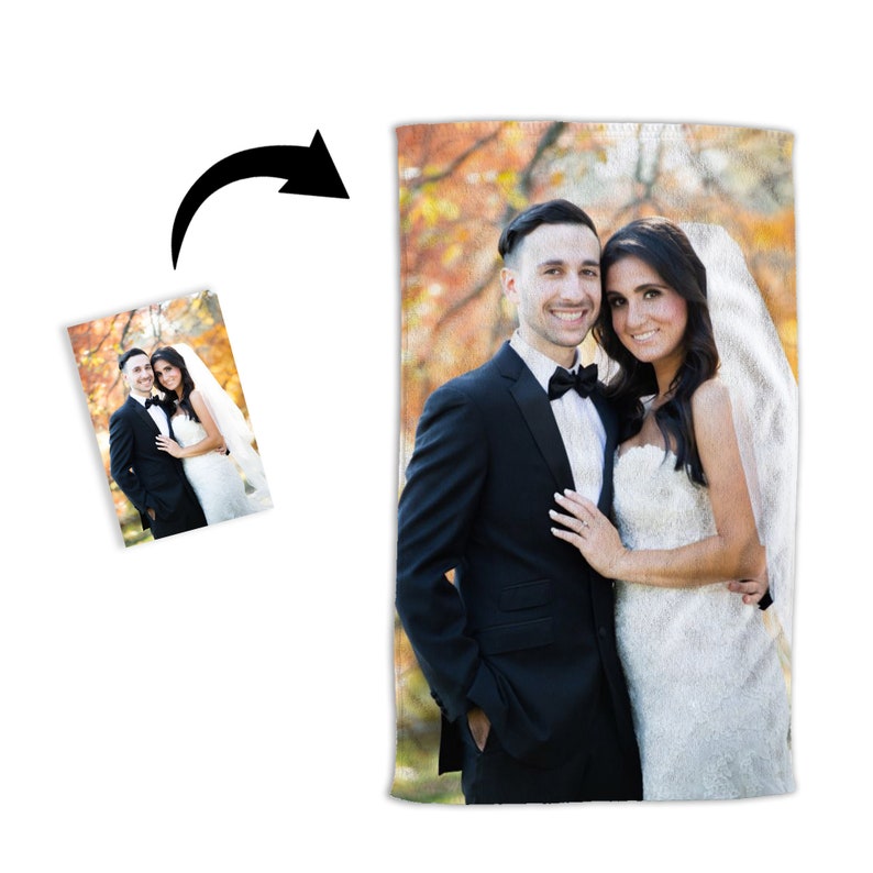 Personalize a Towel with any photo or Collage. SEE Bulk Order Flash Sale image 4