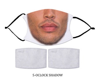 MEN'S Face Mask, Nose Wire included.  Adult & Child Face Mask - Designed and finished in USA