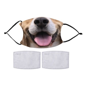 Choose Your FUNNY Masks with 2 Filters optional. Nose Wire included.  Adult & Child Face Mask - Designed and finished in USA