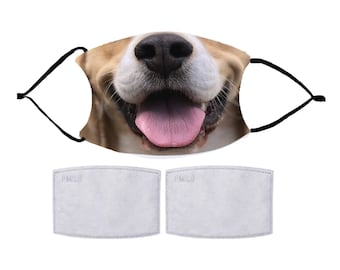 Choose Your FUNNY Masks, Nose Wire included.  Adult & Child Face Mask - Designed and finished in USA