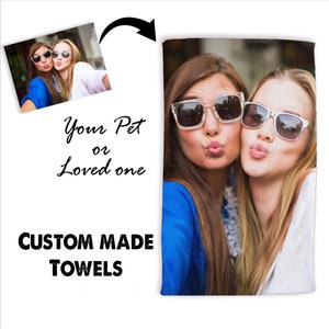 Personalize a Towel with any photo or Collage. SEE Bulk Order Flash Sale image 3