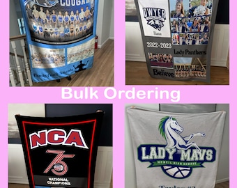 BULK Ordering Photo blankets - Dance team, Cheerleading, Sports Team, Corporate Logos, Wedding, Birthdays, Bar Mitzvah, Bridle Shower & more