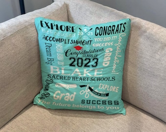 BULK Ordering Available - 2023 Graduation Throw pillow , Senior pillow, Collage graduation pillow, High School graduation pillow