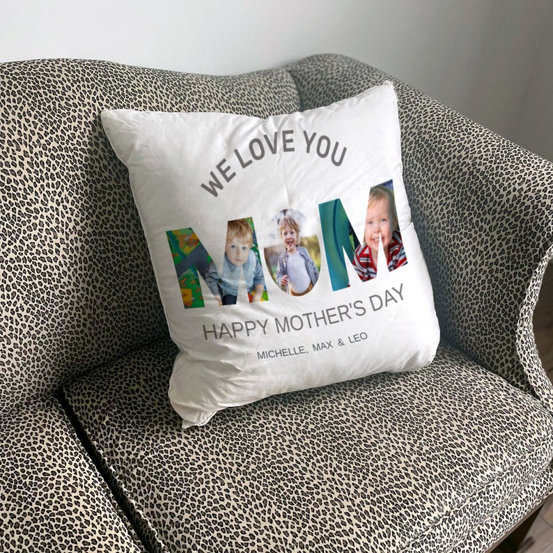 Custom Photo Collage Decorative Throw Pillow Personalized throw pillow Create your own pillow SEE Bulk Order Flash Sale Mother's Day image 3