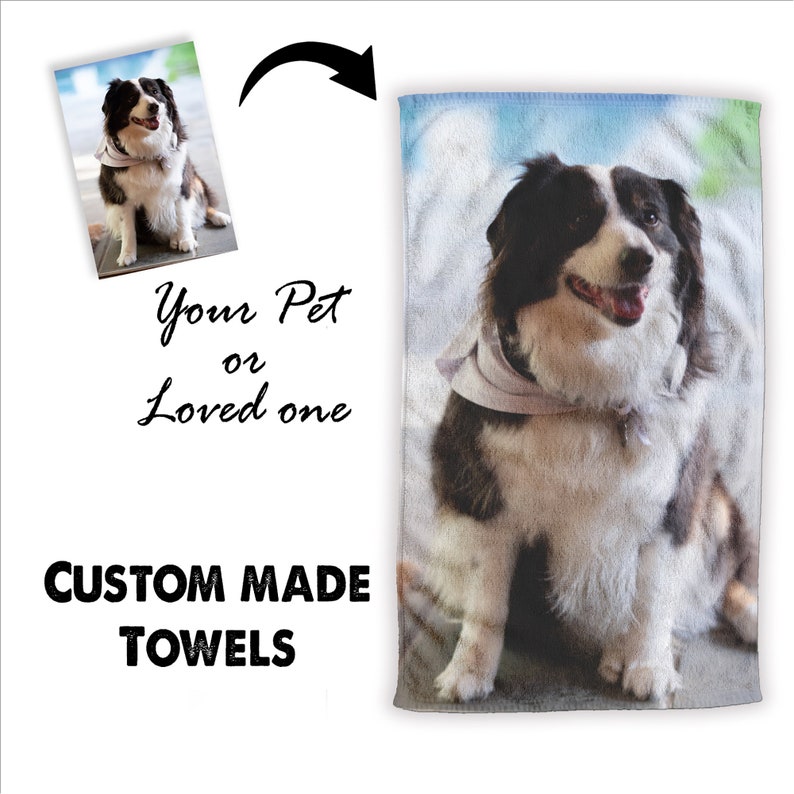 Personalize a Towel with any photo or Collage. SEE Bulk Order Flash Sale image 2