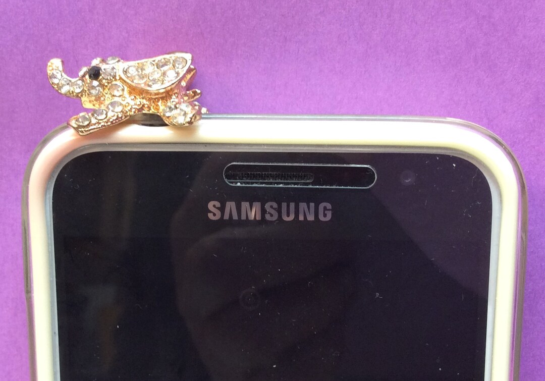 Adorable Cell Phone Headphone Jack Dust Plug Jewel Studded Etsy
