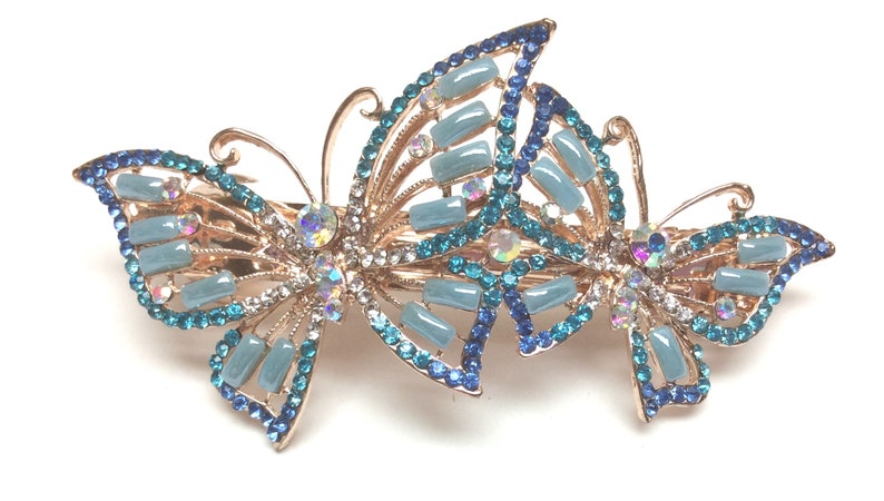 Beautiful Hair Barrette Bride Wedding Bridesmaid Mother Grandmother 3 Styles Rhinestones Resin Multiple Colors Bar 116-122 Elegant