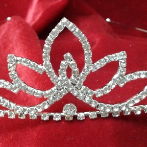 Rhinestone Bridal Tiara, Silver Tone Wedding Hair Accessory.  Ceck listing for additional colors, styles and dsigns.