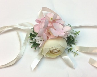 Elegant, Beautiful Wrist Corsage, Accessory for Bride, Beach Wedding, Bridesmaids, Wedding, Mother, Grandmother, 4 Colors Floral  (WC 28-31)