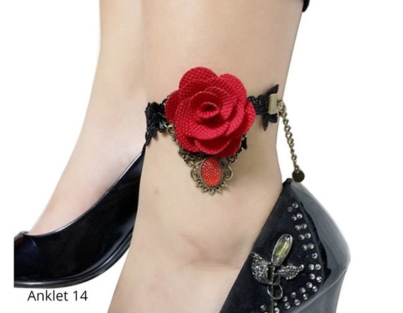 Elegant, Beautiful Black Lace Chokers, Bracelet, … - image 7