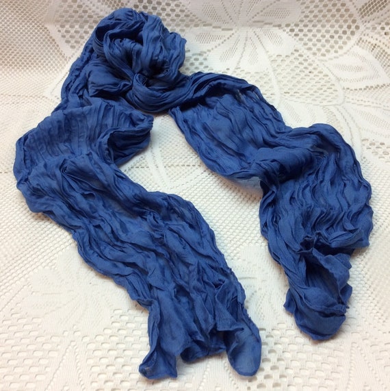 Elegant, Beautiful Cotton Gauze Crinkle Scarf , B… - image 3