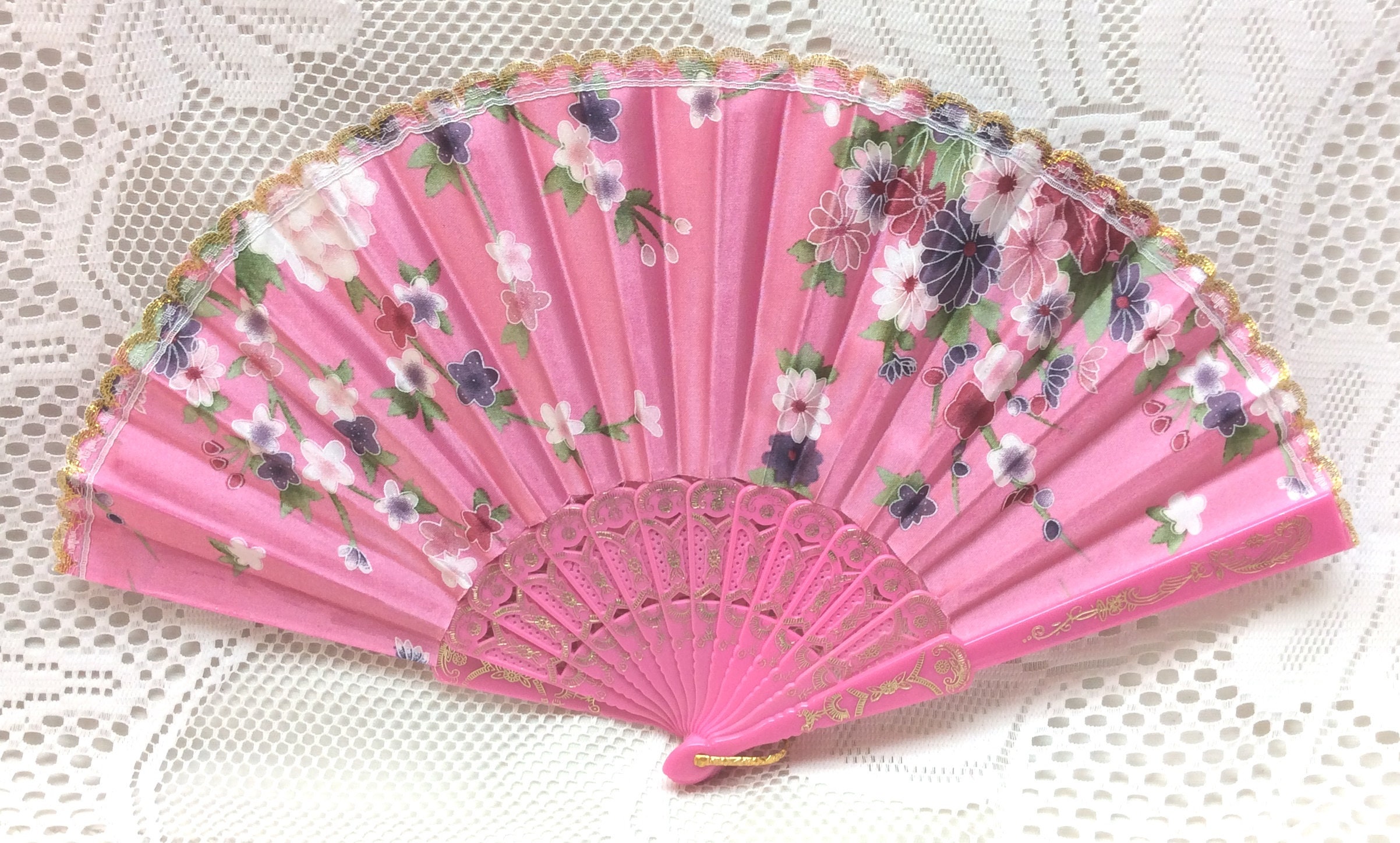 Elegant Beautiful Design Hand Fan Hand Held Fan Spanish Etsy
