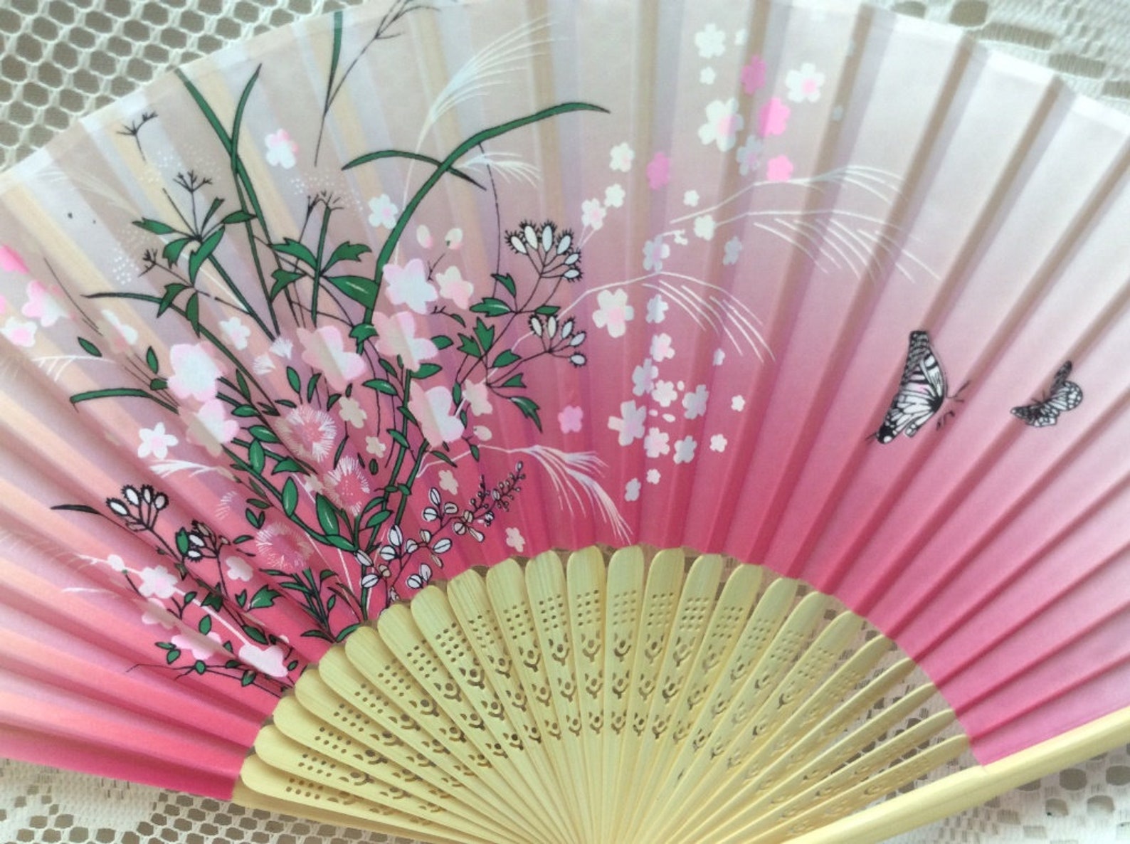 Elegant Beautiful Design Hand Fan Hand Held Fan Oriental Etsy