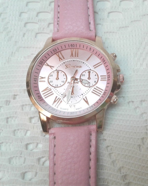 Elegant Wrist Watch, Geneva Brand Bracelet Style,… - image 1