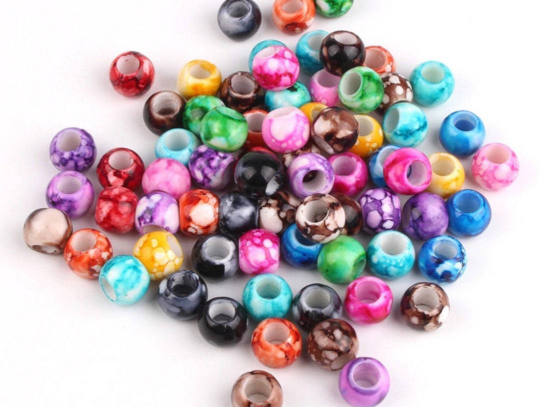 Multi Color Plastic Braid Rings, Dreadlocks Beads, Set of 25. Check ...
