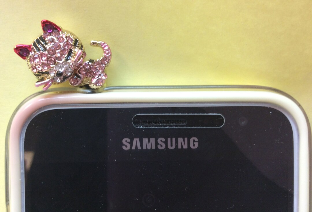 Adorable Cell Phone Headphone Jack Dust Plug Jewel Studded Etsy