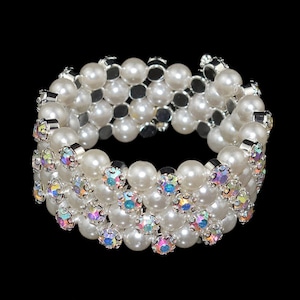 Elegant, Beautiful Bracelets, Pearls, Rhinestones & Crystals, Bride, Bridesmaids, Evening, All Occasion, 5 Styles, Silver. Gold (BL 26-32)