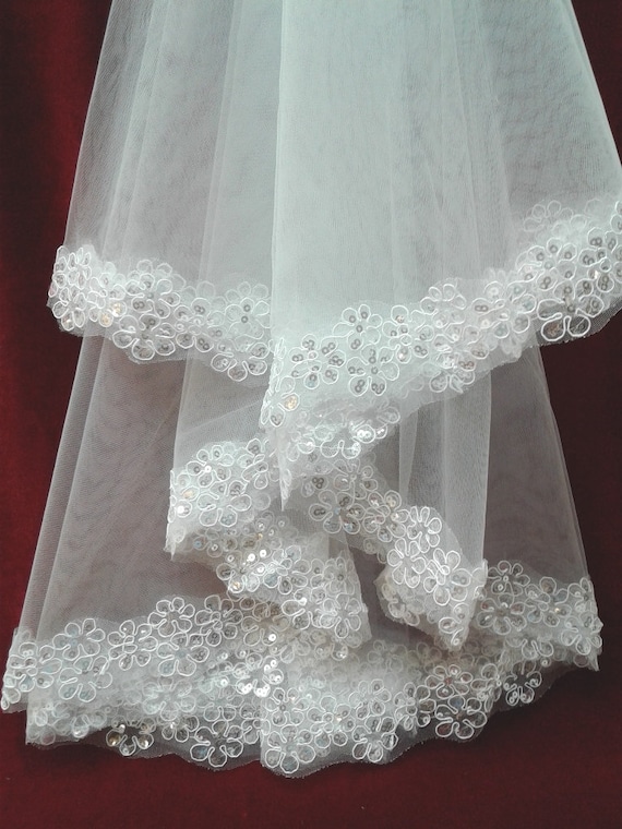 Elegant, Beautiful Tulle Veil, 1 Layer Bridal Veil