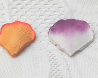 Handmade Silk Rose Petals, Wedding Table Decoration, Many Colors.  Check listing for additional colors, styles and designs.