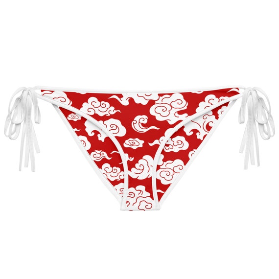 Japanese Clouds Bikini Bottom Kumo Oriental Clouds Etsy